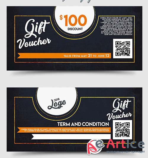 Gift Voucher Template V11 2018 PSD
