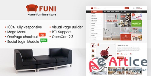 ThemeForest - Funi v1.0.0 - Drag & Drop eCommerce OpenCart 3 & 2.3 Theme (Update: 12 February 18) - 19935967