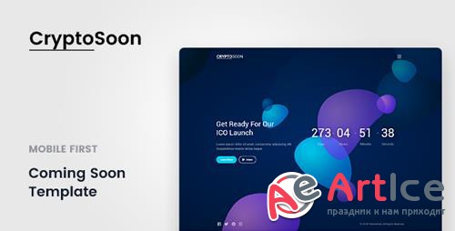 ThemeForest - CryptoSoon v1.0 - Coming Soon Template - 21654433