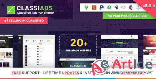 ThemeForest - Classiads v5.3.8 - Classified Ads WordPress Theme - 8625840
