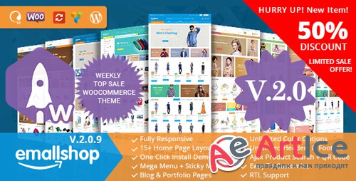 ThemeForest - EmallShop v2.0.9 - Responsive Multipurpose WooCommerce Theme - 18513022 - NULLED