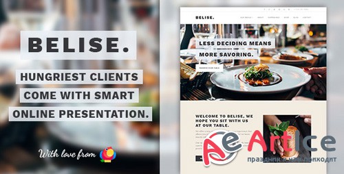 ThemeForest - Belise v1.0.16 - Exquisite Minimalist Restaurant Theme - 19619976