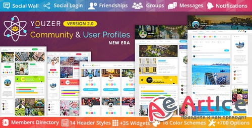 CodeCanyon - Youzer v2.0.7 - Buddypress Community & bbPress Forums & User Profiles Wordpress Plugin New Era - 19716647