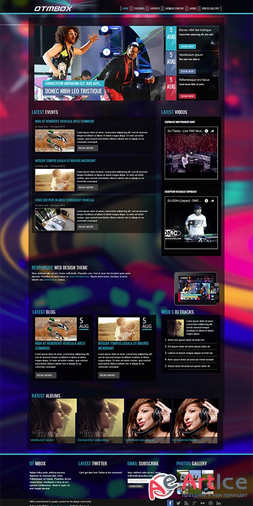 OmegaTheme - OT MBox v1.0.0 - Band and Music Joomla Template
