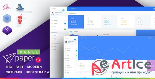 ThemeForest - Paper v1.0.1 - Bootstrap 4 Admin Template - 21985348