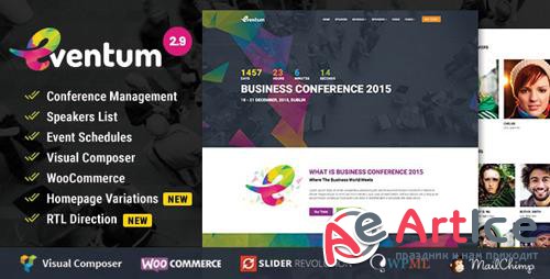 ThemeForest - Eventum v2.9 - Conference & Event WordPress Theme for Event & Conference - 12943209