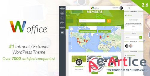 ThemeForest - Woffice v2.7.1.1 - Intranet/Extranet WordPress Theme - 11671924
