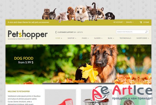 YiThemes - YITH Petshopper v1.7.0 - Ecommerce Theme For Pets Products