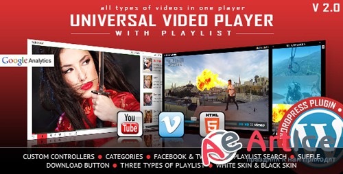 CodeCanyon - Universal Video Player v2.9 - WordPress Plugin - 9683312