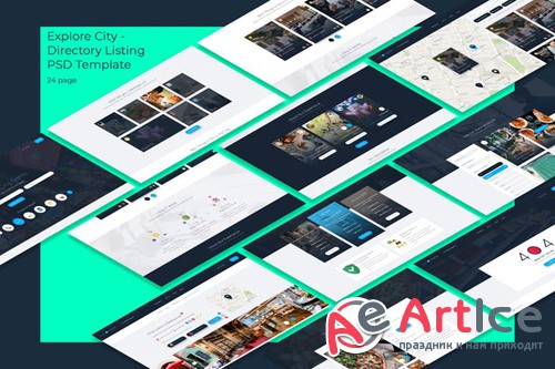 Explore City - Directory Listing PSD Template