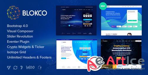 ThemeForest - Blokco v1.4.1 - ICO, Cryptocurrency & Consulting Business WordPress Theme - 21849278