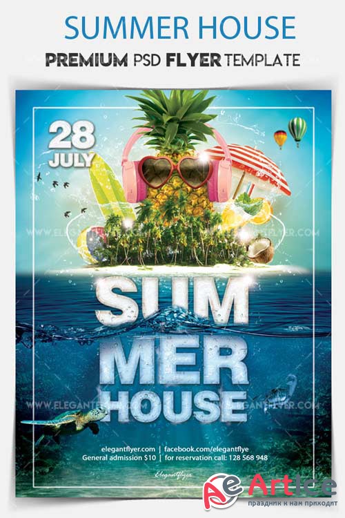 Summer House V34 2018 Flyer PSD Template