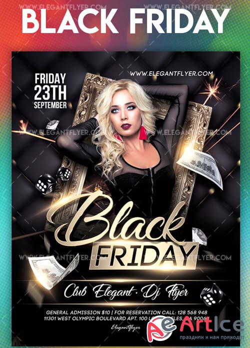 Black Friday V17 2018 Flyer PSD Template