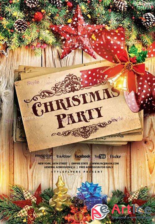 Christmas V75 2018 Flyer PSD Template
