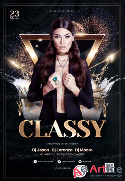 Classy V1 2019 PSD Flyer Template