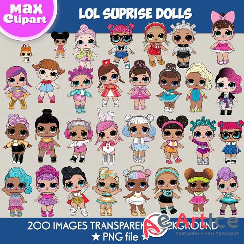 LOL Suprise Dolls clipart