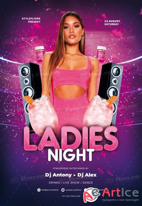 Ladies Night V0708 2019 PSD Flyer Template