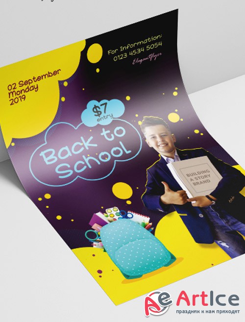 Back to School V2308 2019 PSD Flyer Template