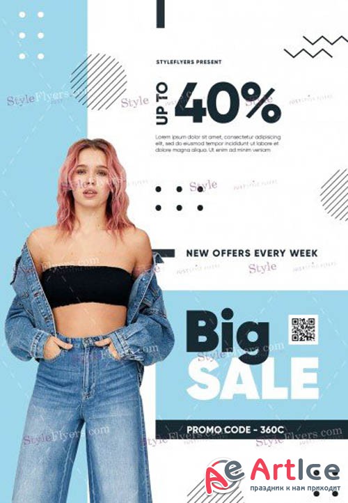 Sale V2309 2019 PSD Flyer Template